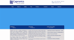 Desktop Screenshot of capronics.com
